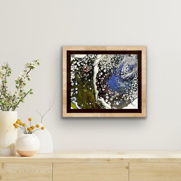 16 X 20 Original Acrylic Abstract Modern Art Painting Titled Well of Souls - Picture 12 of 15